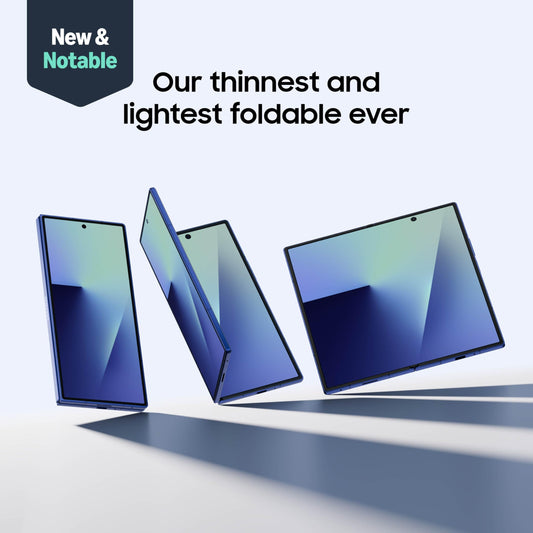 Samsung Galaxy Z Fold7 Cell Phone, 256GB AI Smartphone, Unlocked Android, AI Photo Edits, Large Screen, Long Battery Life, 2025, US 1 Yr Manufacturer Warranty, Silver Shadow