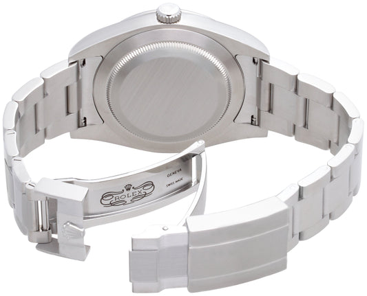 Rolex Explorer Black Dial Stainless Steel Rolex Oyster Automatic Mens Watch 214270