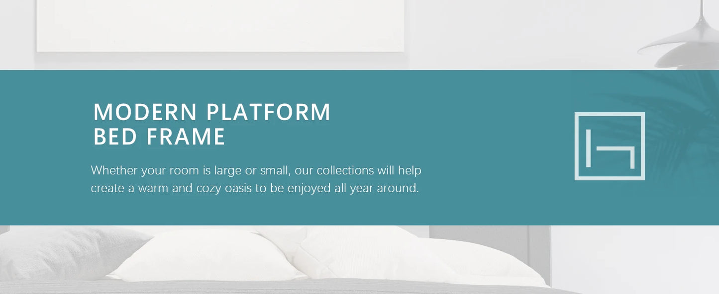 Queen Modern Faux Leather Adjustable Bed Frame