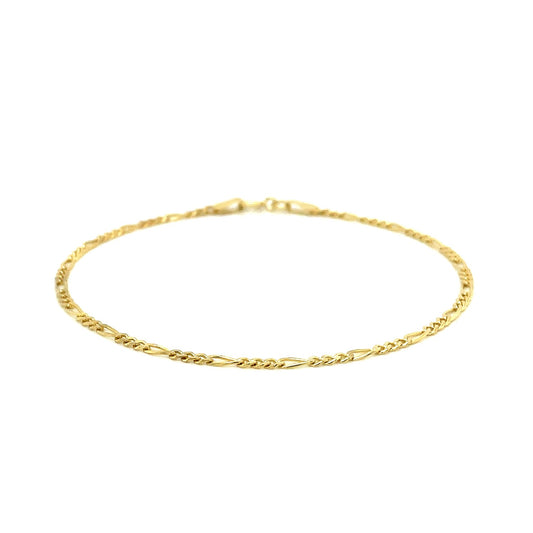 14k Gold Figaro Anklet 1.5mm