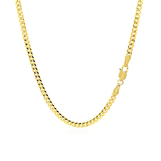 3.60mm 14K Yellow Gold Gourmette Chain