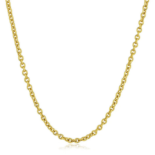 2.2mm 14K Yellow Gold Forsantina Lite Cable Link Chain