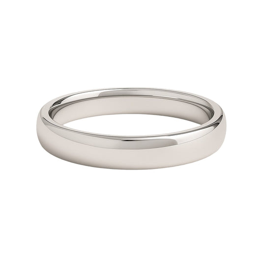 14k White Gold Comfort Fit Wedding Band(4.00 mm)
