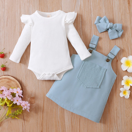 3Pcs Blouse Outfit 0-18M