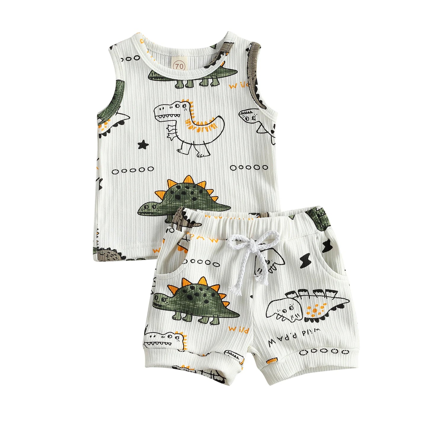 2Pcs Dino Set 0-24M