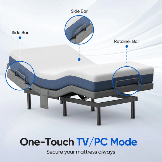 Split King Size Adjustable Bed Base Frame
