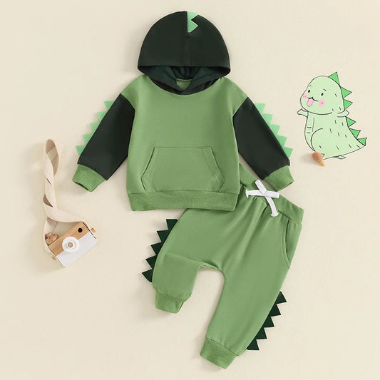 2Pc Dinosaur Sweat Set 12m-4T