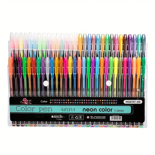 Sparkle Gel Pen Set with Fine Tip 48-Colors