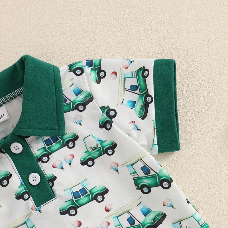 2Pc Green Golfing Set 6m-3T