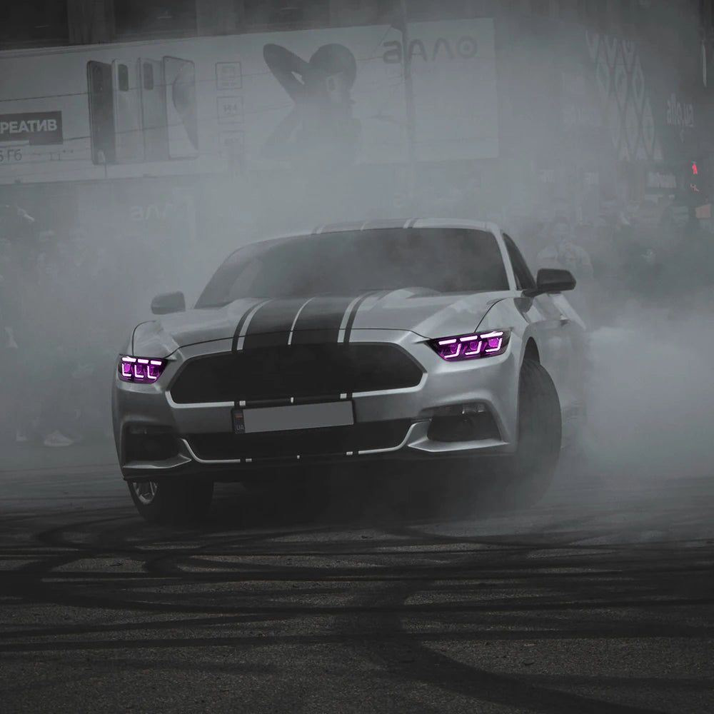 RGB Headlights For Ford Mustang 2015-2017