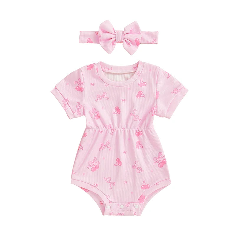 1Pc Fruit/Flower Onesie 3m-18m