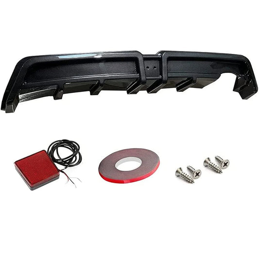 Rear Bumper Diffuser w/LED For 06-11 Honda Civic