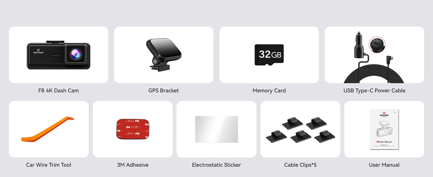 REDTIGER Dash Cam HD 4K