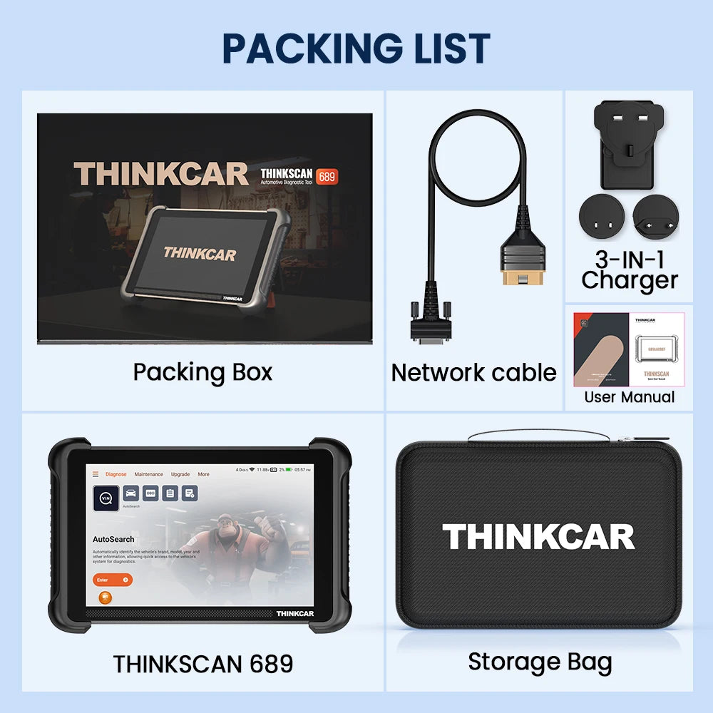 Lifetime Free Update THINKCAR THINKSCAN 689 OBD2 Scanner