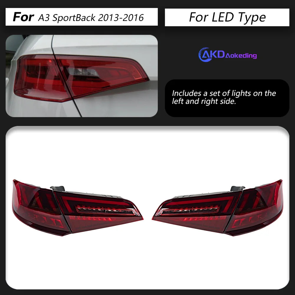 AKD LED Tail Light for Audi A3 2013-2019