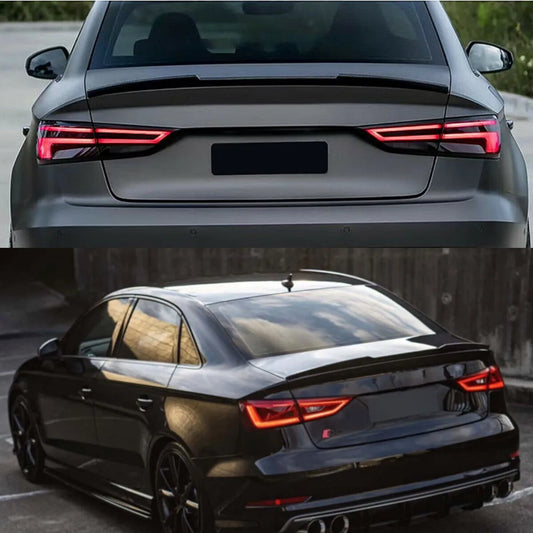 Saloon Sline Spoiler For Audi A3 S3 2013-2020