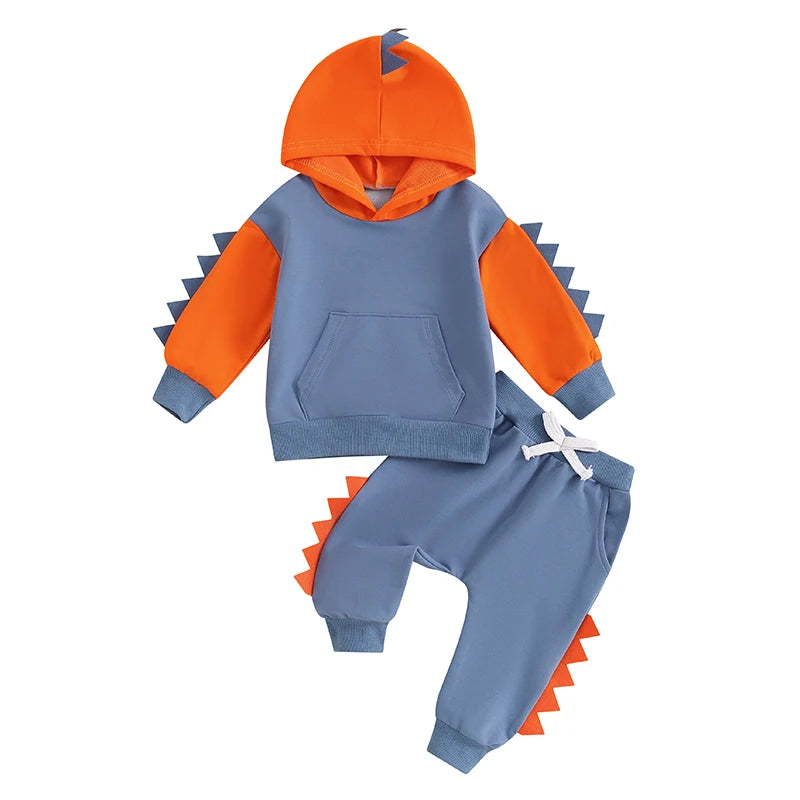2Pc Dinosaur Sweat Set 12m-4T