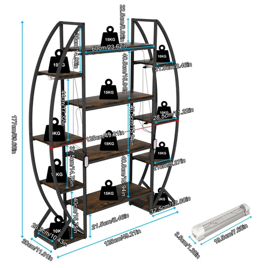 Exquisite Indoor Plant Stand Rack with Grow Lights