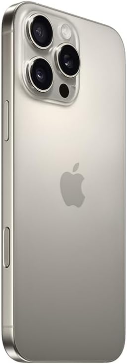 Apple iPhone 16 Pro Max, US Version, 256GB, Natural Titanium - Unlocked (Renewed)