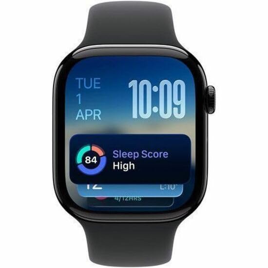 Apple Watch Series 11 [GPS + Cellular 46mm] Smartwatch with Jet Black Aluminum Case with Black Sport Band - M/L. Sleep Score, Fitness Tracker, Health Monitoring, Always-On Display, Water Resistant
