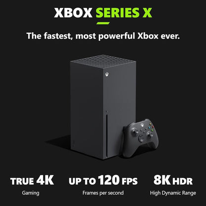 Xbox Series X - Gaming Console - 1TB SSD - Includes Wireless Controller - 4K Gaming - 120FPS - Carbon Black