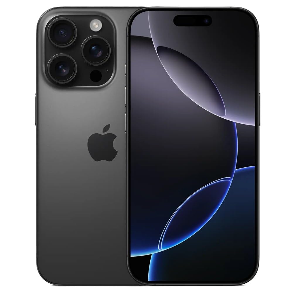 Apple iPhone 16 Pro Max, US Version, 256GB, Natural Titanium - Unlocked (Renewed)