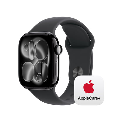 Apple Watch Series 11 [GPS + Cellular 46mm] Smartwatch with Jet Black Aluminum Case with Black Sport Band - M/L. Sleep Score, Fitness Tracker, Health Monitoring, Always-On Display, Water Resistant