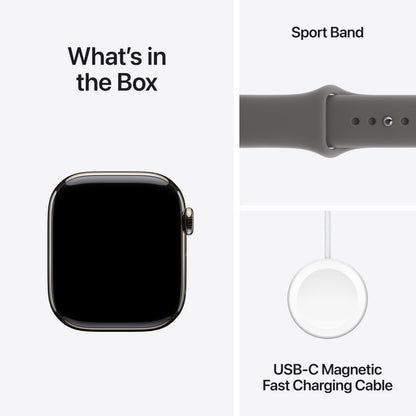 Apple Watch Series 11 [GPS + Cellular 46mm] Smartwatch with Jet Black Aluminum Case with Black Sport Band - M/L. Sleep Score, Fitness Tracker, Health Monitoring, Always-On Display, Water Resistant