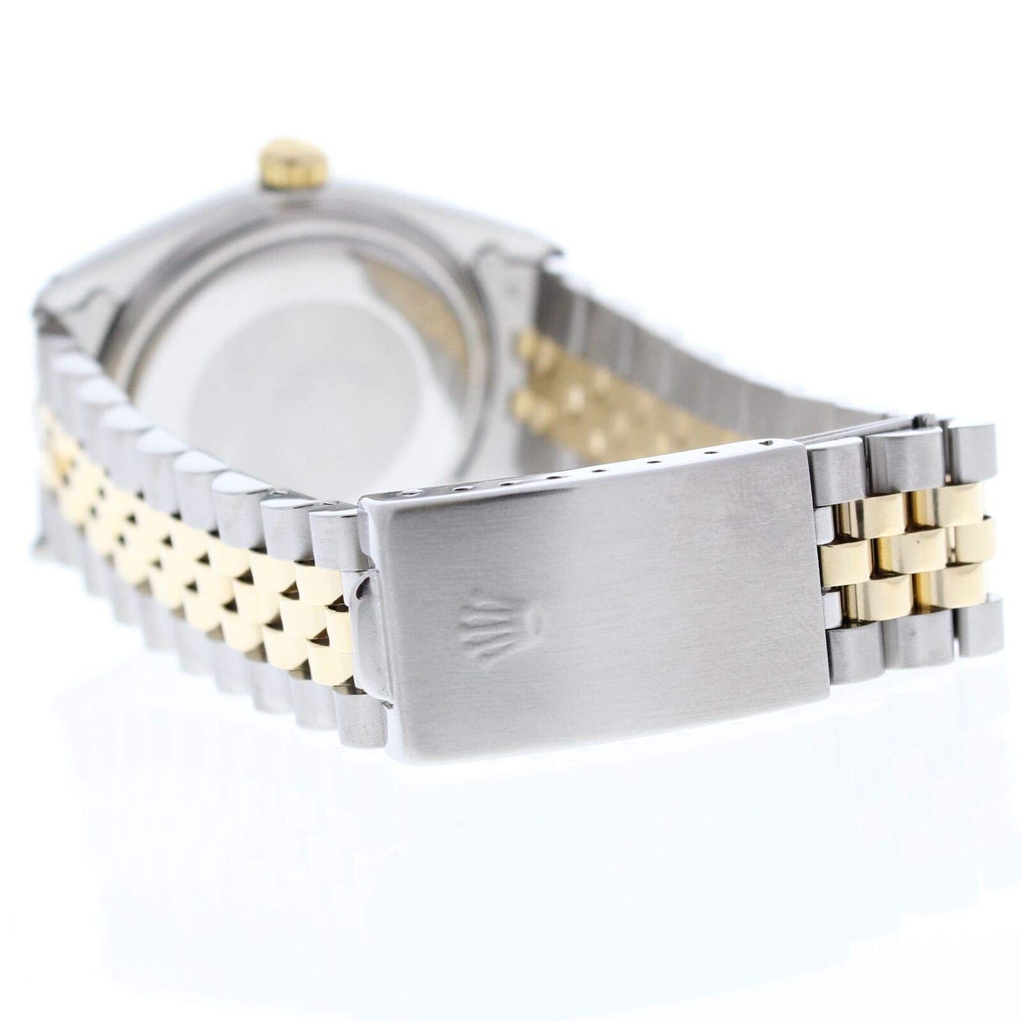 Rolex 16013 Datejust Steel & Gold Jubilee Band White Roman Dial