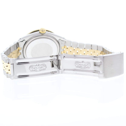 Rolex 16013 Datejust Steel & Gold Jubilee Band White Roman Dial