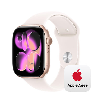 Apple Watch Series 11 [GPS + Cellular 46mm] Smartwatch with Jet Black Aluminum Case with Black Sport Band - M/L. Sleep Score, Fitness Tracker, Health Monitoring, Always-On Display, Water Resistant