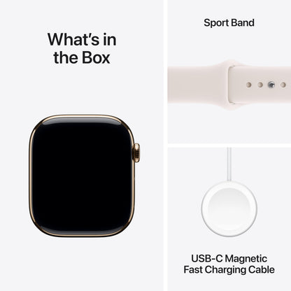 Apple Watch Series 11 [GPS + Cellular 46mm] Smartwatch with Jet Black Aluminum Case with Black Sport Band - M/L. Sleep Score, Fitness Tracker, Health Monitoring, Always-On Display, Water Resistant
