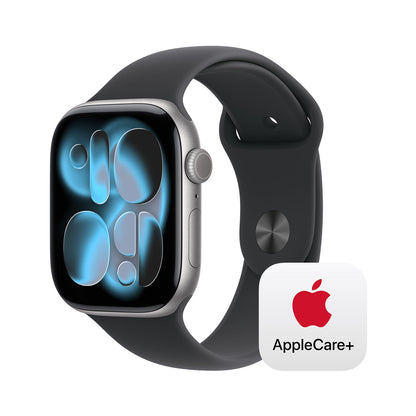 Apple Watch Series 11 [GPS + Cellular 46mm] Smartwatch with Jet Black Aluminum Case with Black Sport Band - M/L. Sleep Score, Fitness Tracker, Health Monitoring, Always-On Display, Water Resistant