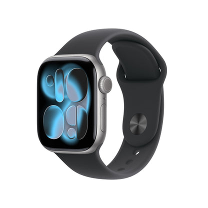Apple Watch Series 11 [GPS + Cellular 46mm] Smartwatch with Jet Black Aluminum Case with Black Sport Band - M/L. Sleep Score, Fitness Tracker, Health Monitoring, Always-On Display, Water Resistant