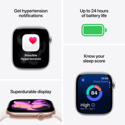 Apple Watch Series 11 [GPS + Cellular 46mm] Smartwatch with Jet Black Aluminum Case with Black Sport Band - M/L. Sleep Score, Fitness Tracker, Health Monitoring, Always-On Display, Water Resistant