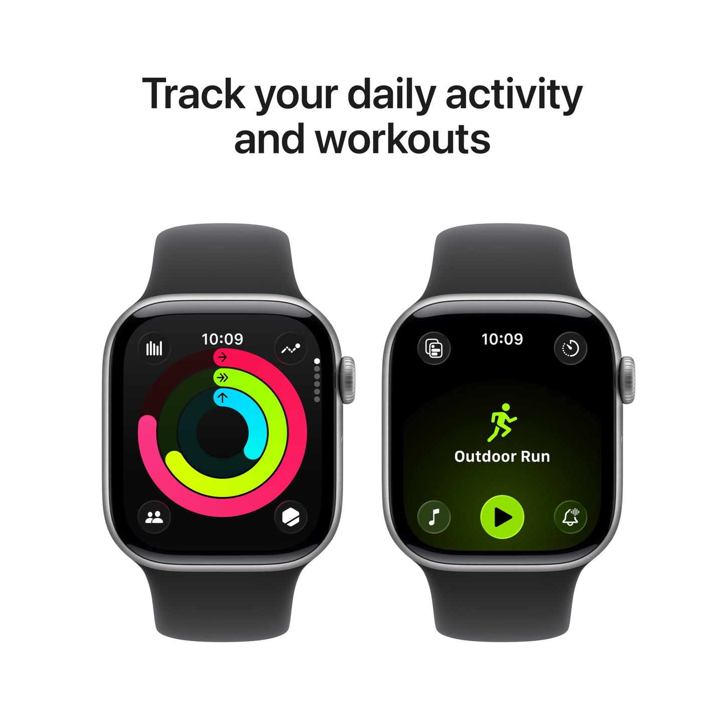 Apple Watch Series 11 [GPS + Cellular 46mm] Smartwatch with Jet Black Aluminum Case with Black Sport Band - M/L. Sleep Score, Fitness Tracker, Health Monitoring, Always-On Display, Water Resistant