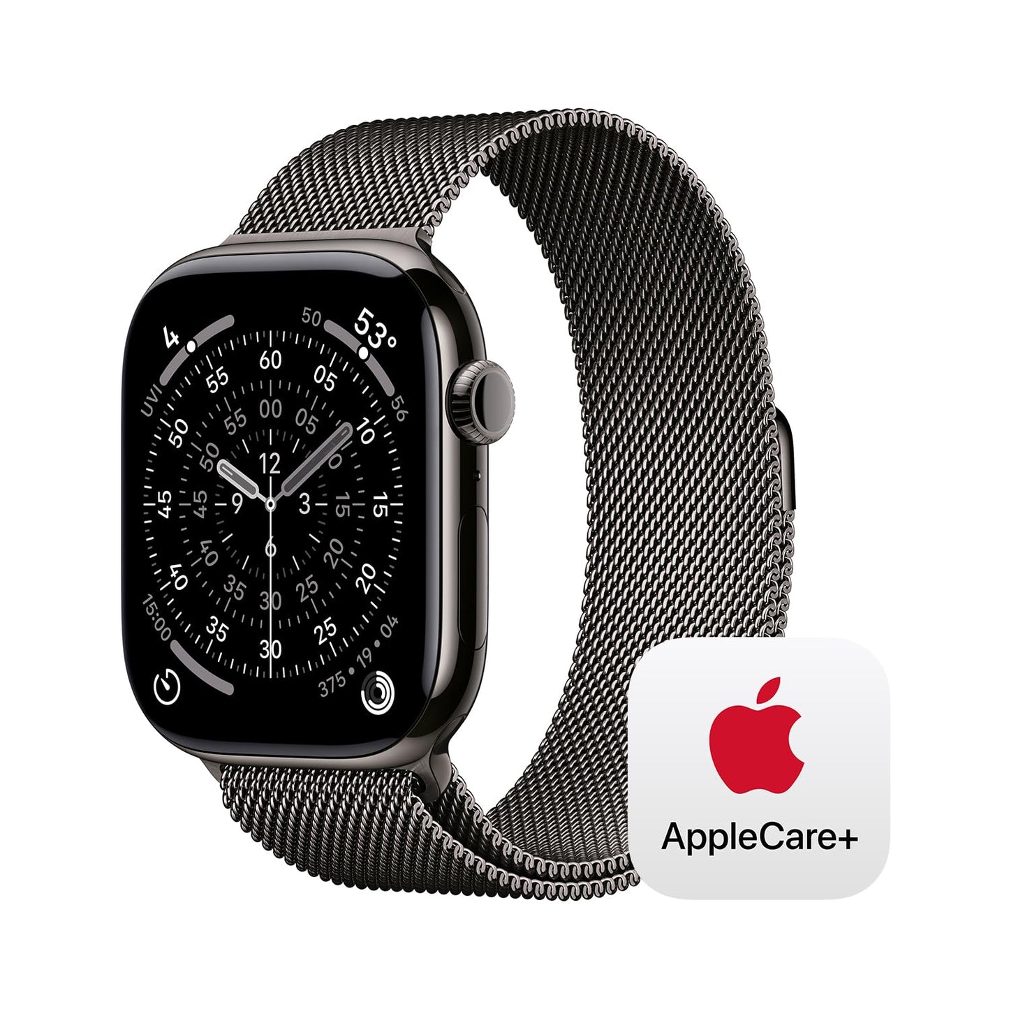Apple Watch Series 11 [GPS + Cellular 46mm] Smartwatch with Jet Black Aluminum Case with Black Sport Band - M/L. Sleep Score, Fitness Tracker, Health Monitoring, Always-On Display, Water Resistant