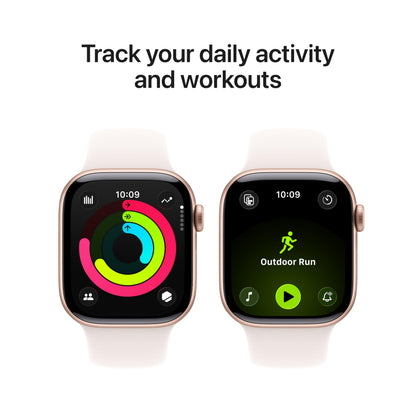 Apple Watch Series 11 [GPS + Cellular 46mm] Smartwatch with Jet Black Aluminum Case with Black Sport Band - M/L. Sleep Score, Fitness Tracker, Health Monitoring, Always-On Display, Water Resistant