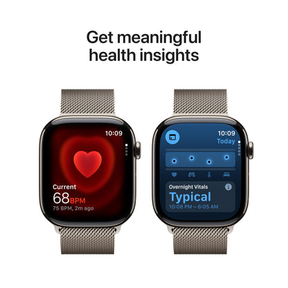 Apple Watch Series 11 [GPS + Cellular 46mm] Smartwatch with Jet Black Aluminum Case with Black Sport Band - M/L. Sleep Score, Fitness Tracker, Health Monitoring, Always-On Display, Water Resistant