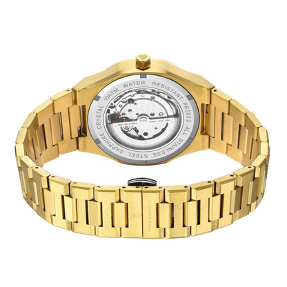 PIERRE RICHARDSON PR5922 Men’s Watch – Black Dial, 24K Pure Gold Plated, Automatic, Sapphire, 41mm, 10ATM