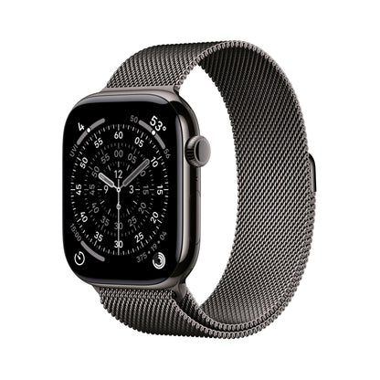 Apple Watch Series 11 [GPS + Cellular 46mm] Smartwatch with Jet Black Aluminum Case with Black Sport Band - M/L. Sleep Score, Fitness Tracker, Health Monitoring, Always-On Display, Water Resistant