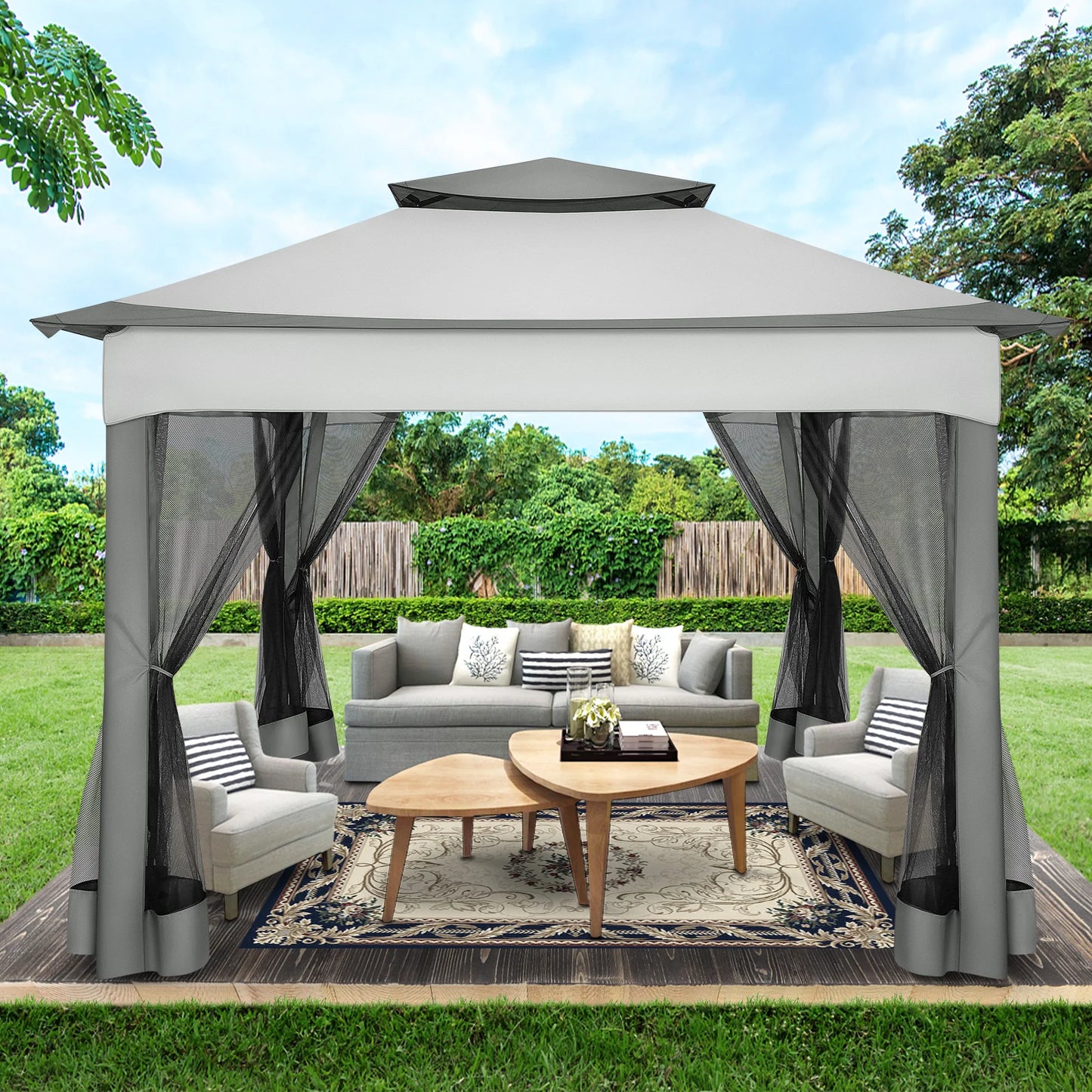 12x12 Canopy Tent W/ Mosquito Net
