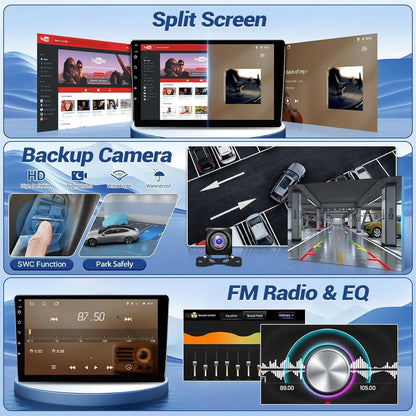 10.1 Inch Wireless CarPlay Android Auto Radio for Honda Accord 8th 2008-2013