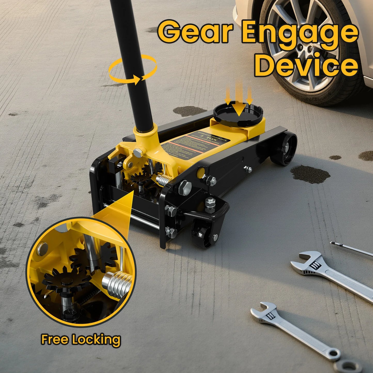 Kieperi 3 Ton Floor Jack