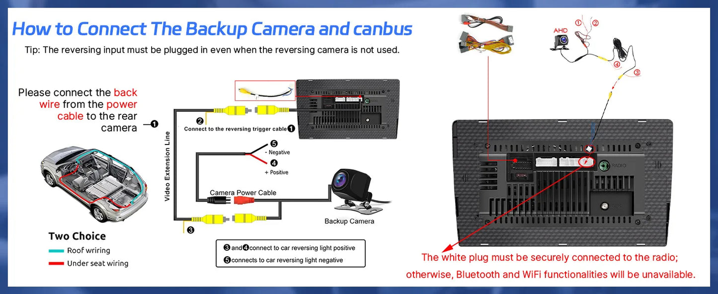9" Touch Screen Wireless  Radio w/ Backup Camera for Dodge 2008-2020 Chrysler 2011-2016