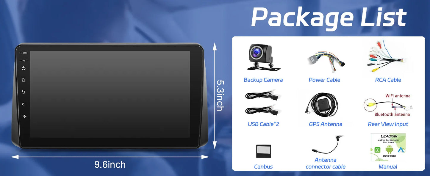 9" Touch Screen Wireless  Radio w/ Backup Camera for Dodge 2008-2020 Chrysler 2011-2016