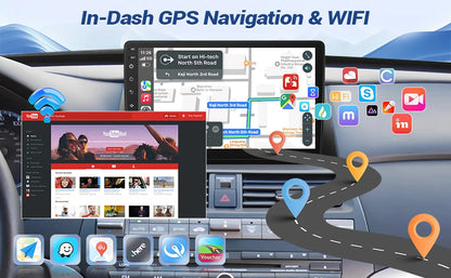 10.1 Inch Wireless CarPlay Android Auto Radio for Honda Accord 8th 2008-2013