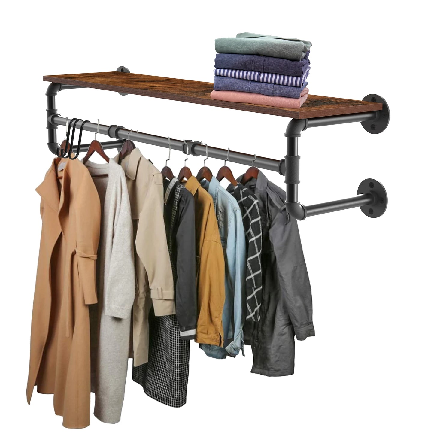 39” Clothes Rack with Top Shelf