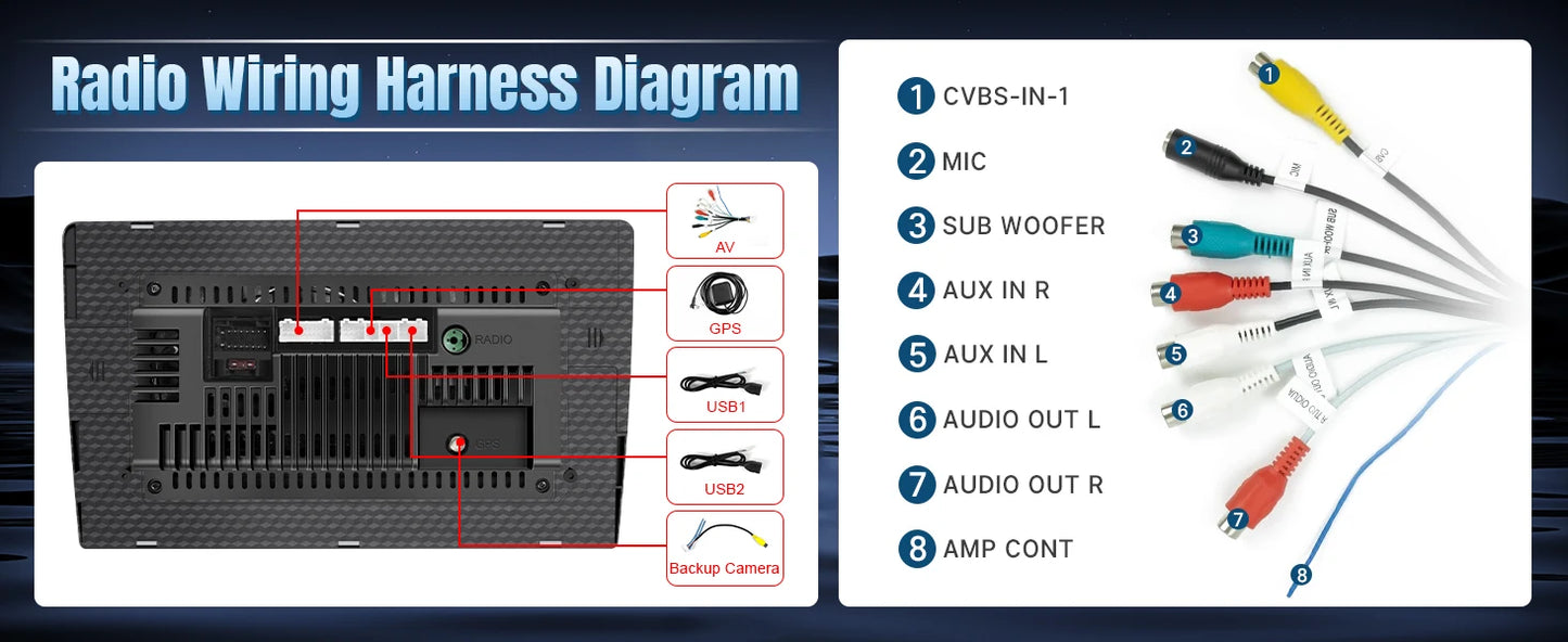 9" Touch Screen Wireless  Radio w/ Backup Camera for Dodge 2008-2020 Chrysler 2011-2016