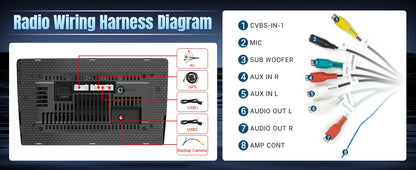 9" Touch Screen Wireless  Radio w/ Backup Camera for Dodge 2008-2020 Chrysler 2011-2016